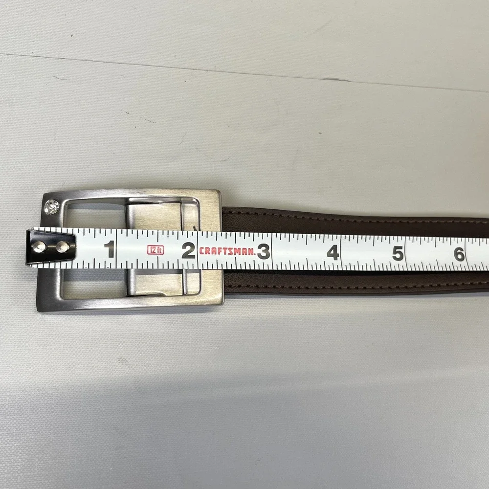 Nike Golf Leather Belt Mens Brown Size S Dress Buckle
